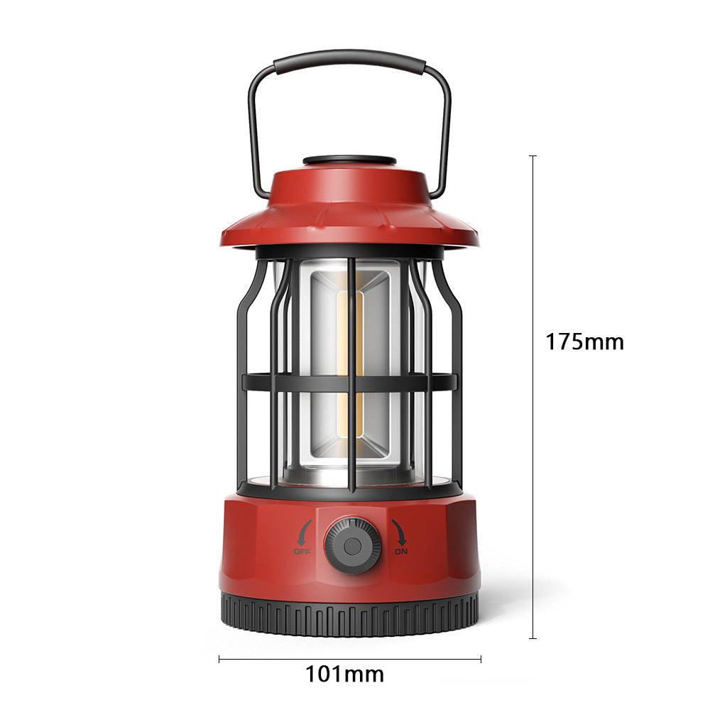 COB Portable Tent Light Retro Barn Lantern