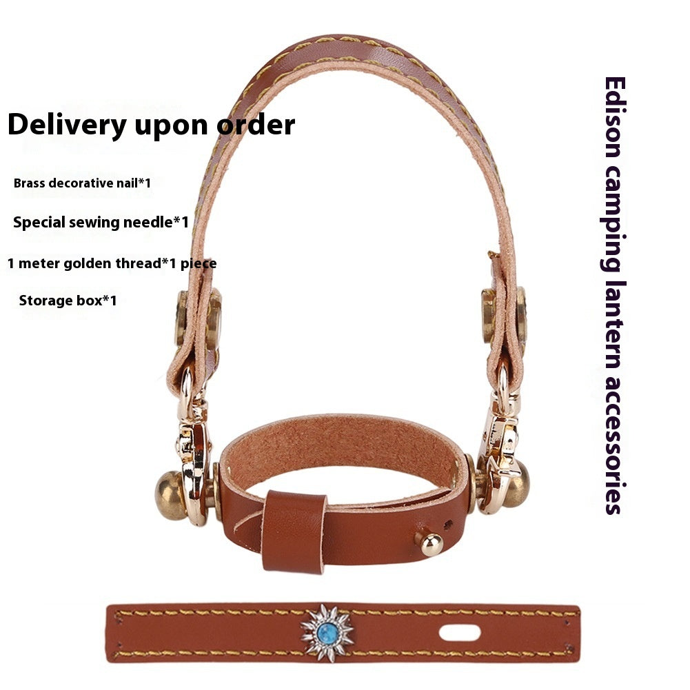 Camping Lantern Leather Hang Rope 3-piece Suit