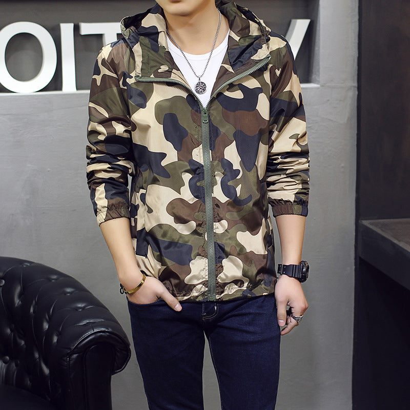Men's Slim Camouflage Jacket