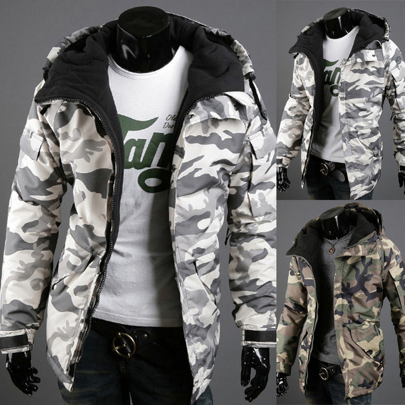 British Camouflage Trend Men's Hooded Jacket