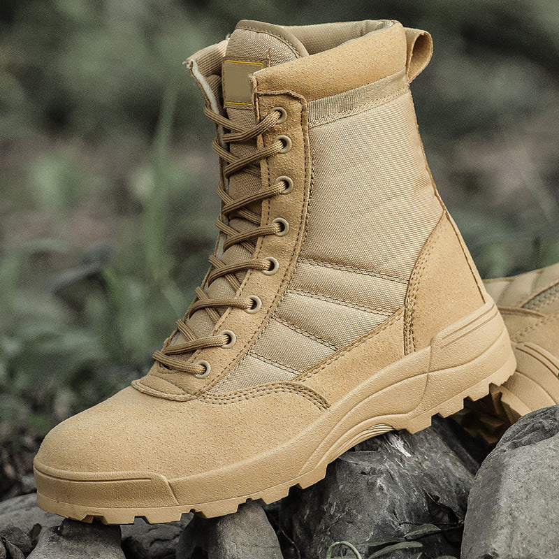 Desert combat boots, land combat boots