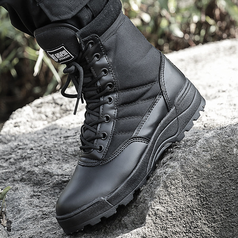 Desert combat boots, land combat boots