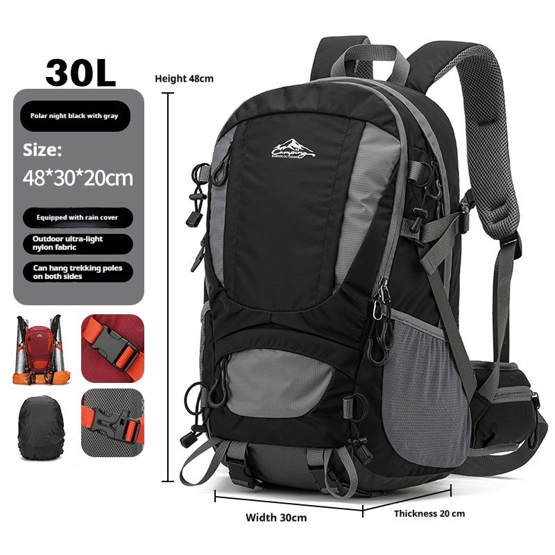 Large Capacity Lightweight Hiking Backpack
