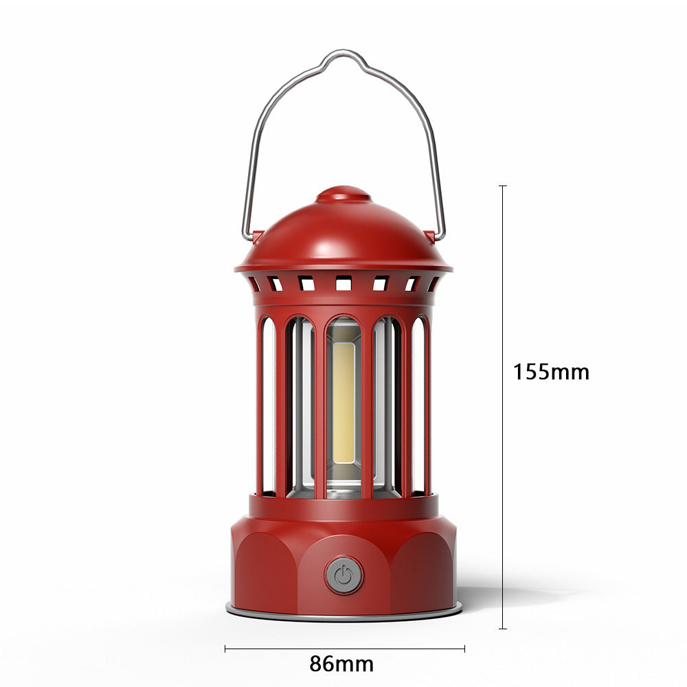 COB Portable Tent Light Retro Barn Lantern