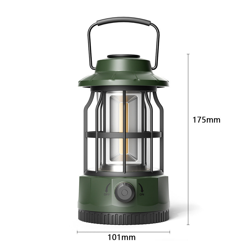 COB Portable Tent Light Retro Barn Lantern