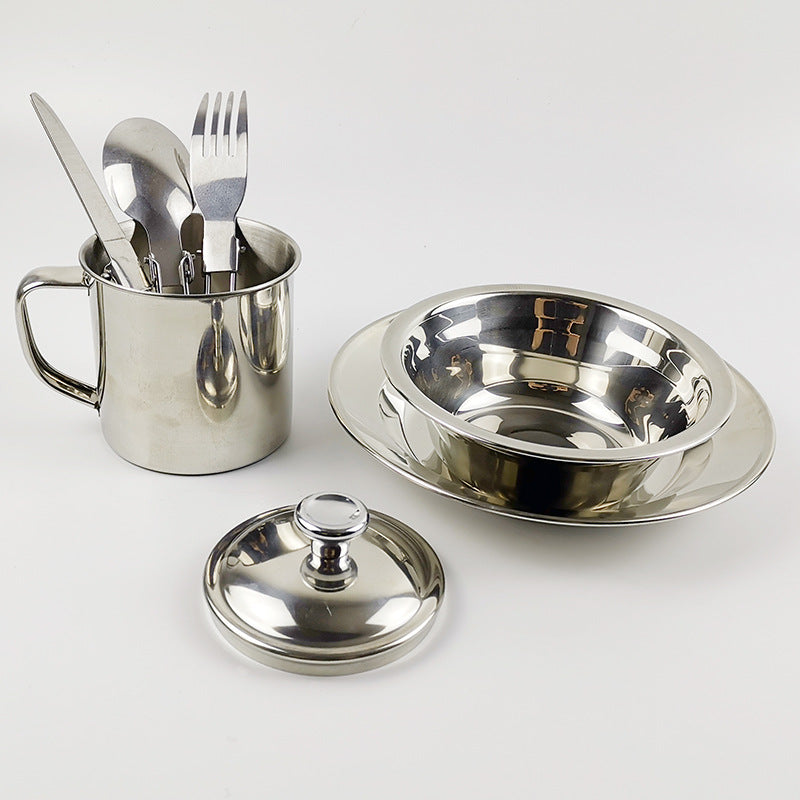 Stainless Steel Tableware Water Cup Cookware Set