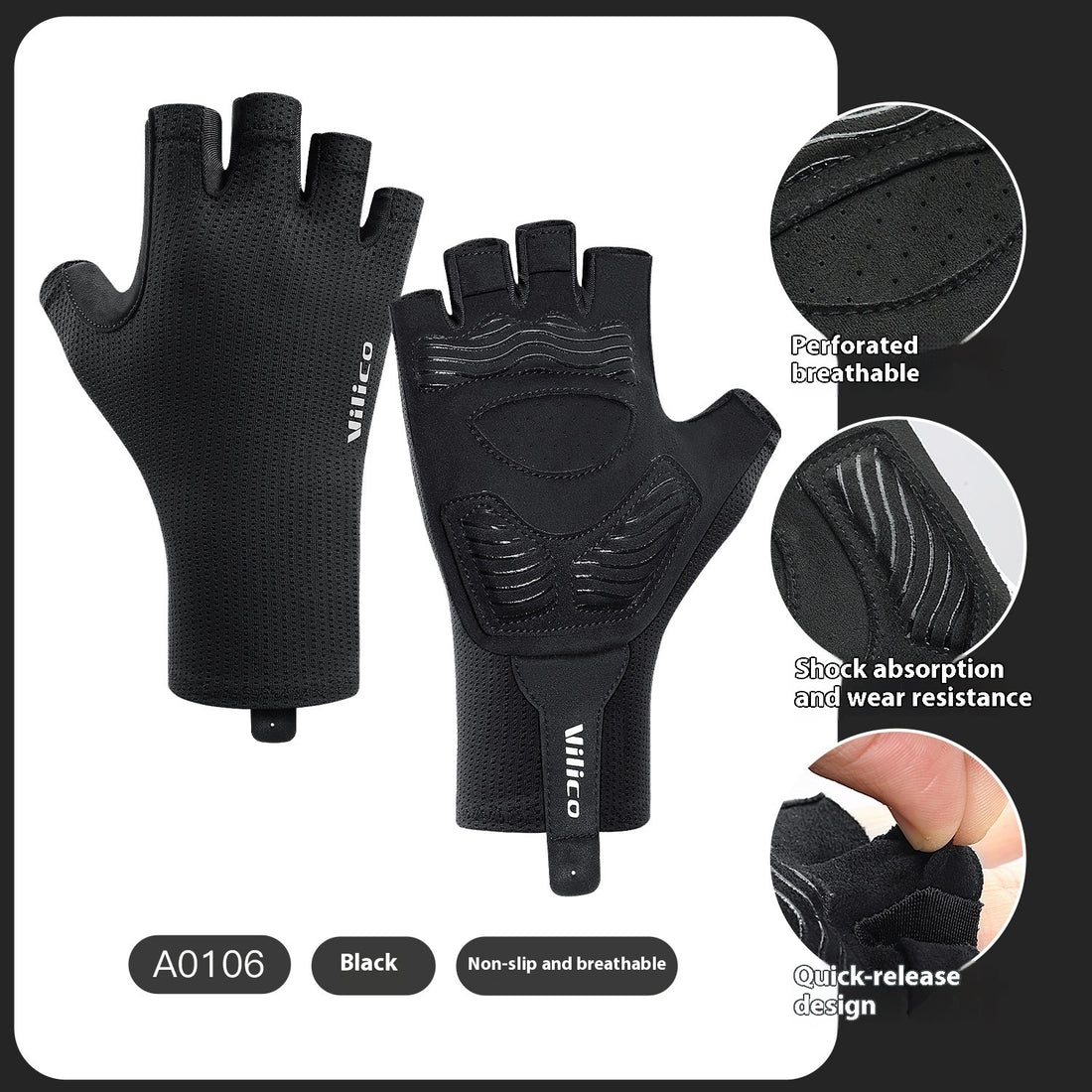Bike Riding Gloves Thin Shock Absorption