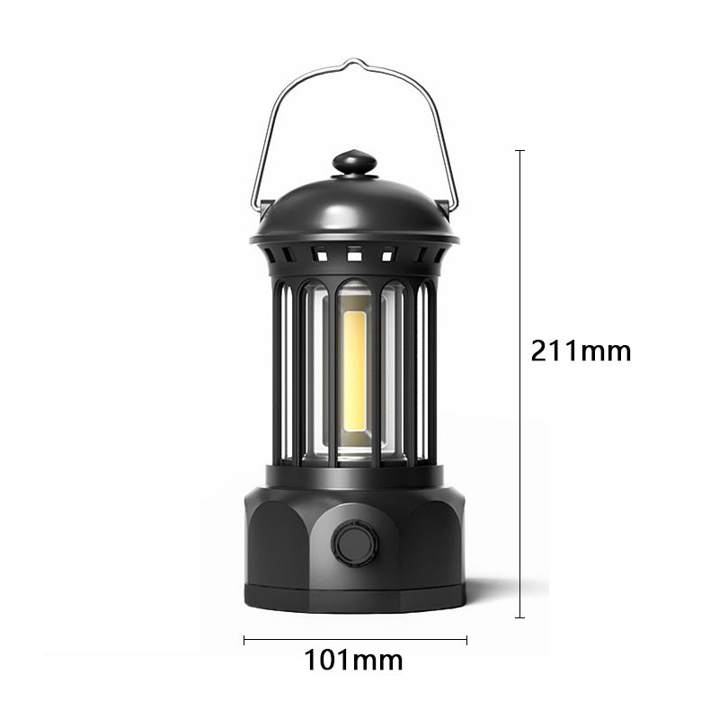 COB Portable Tent Light Retro Barn Lantern