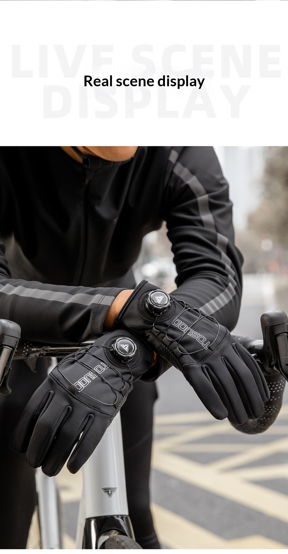 Windproof Long Finger Riding Gloves