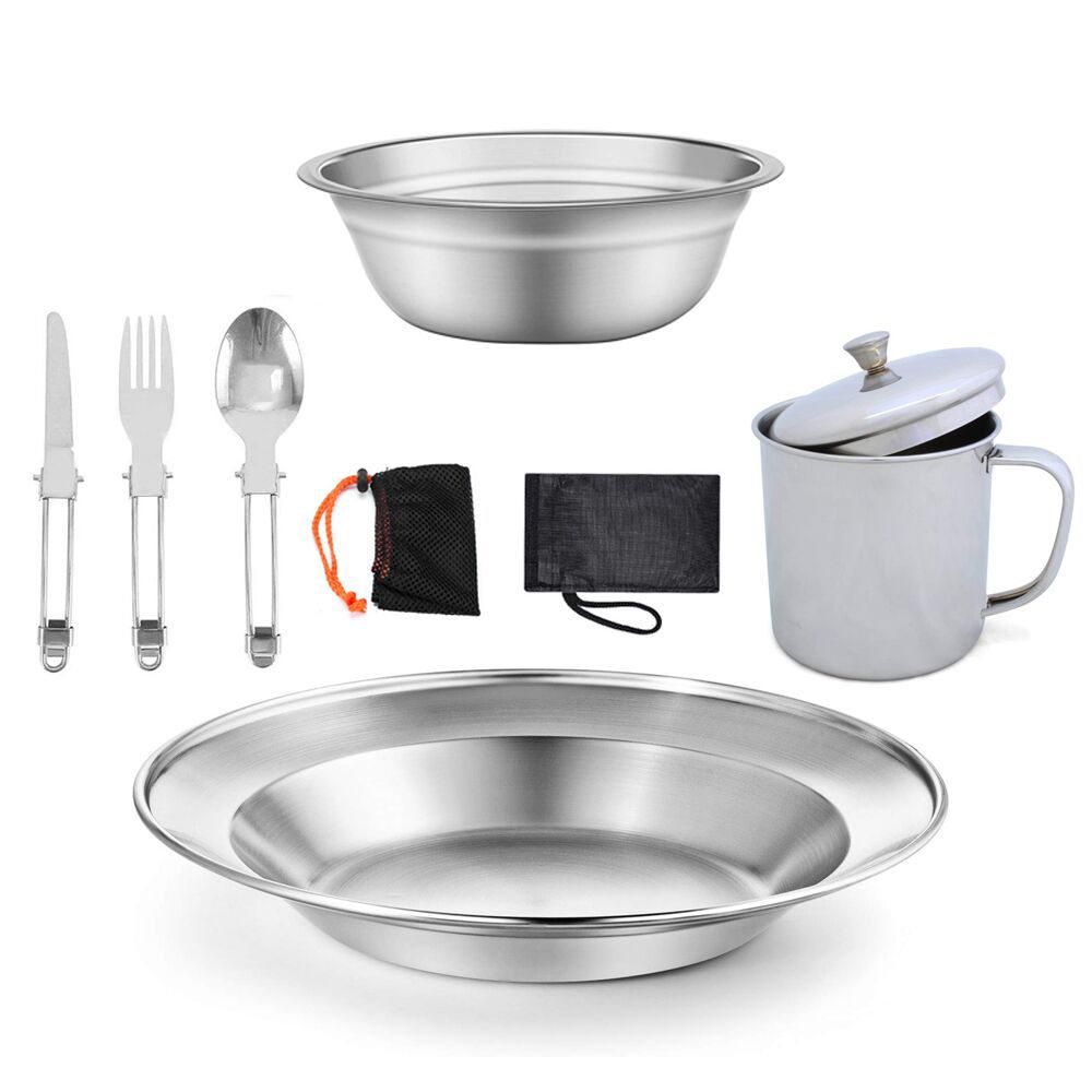 Stainless Steel Tableware Water Cup Cookware Set