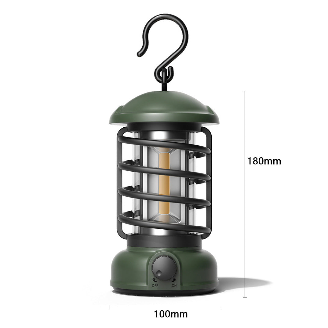 COB Portable Tent Light Retro Barn Lantern