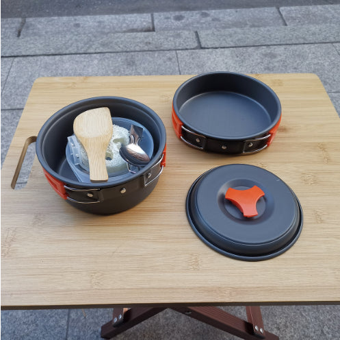 Outdoor cookware 1-2 people camping cookware set