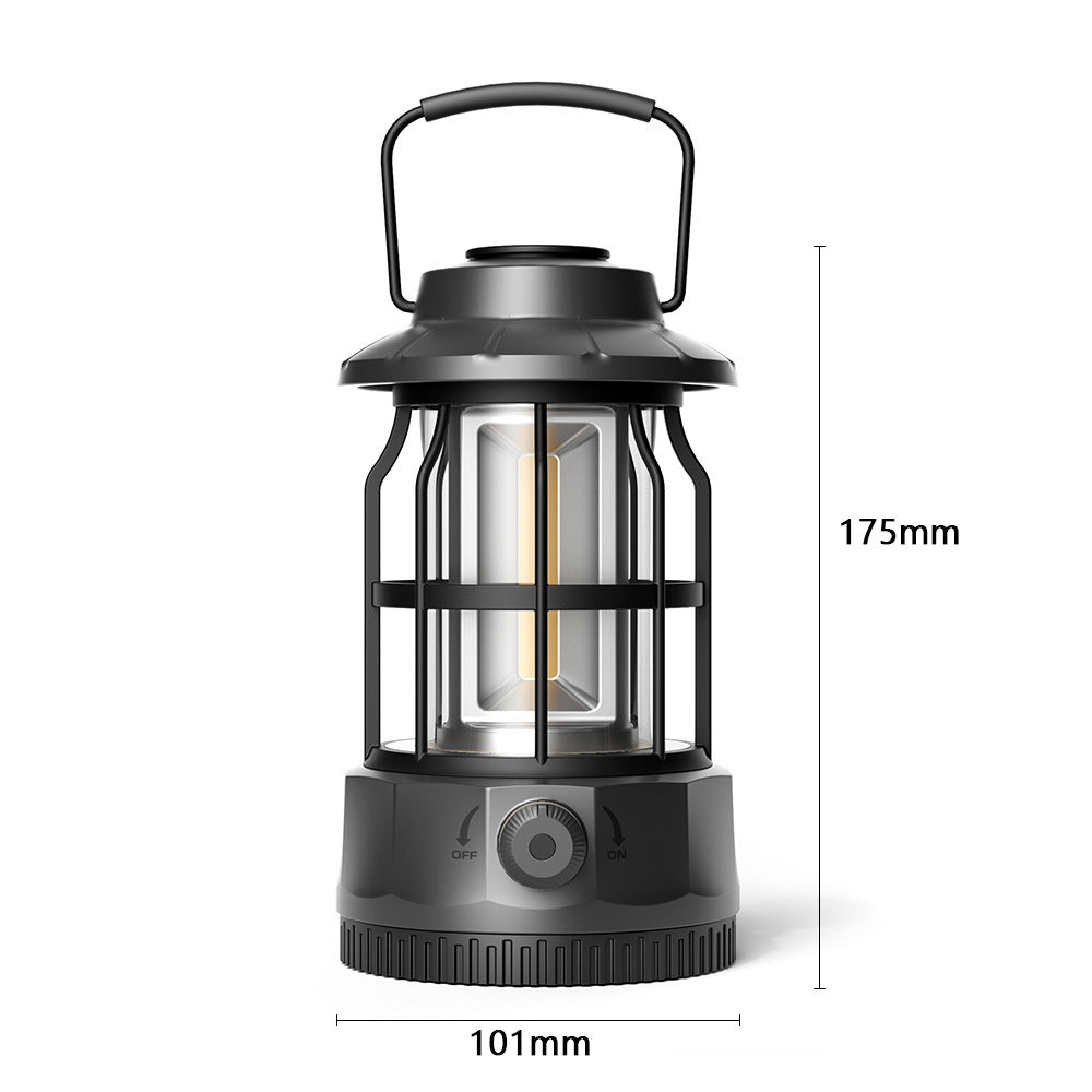 COB Portable Tent Light Retro Barn Lantern