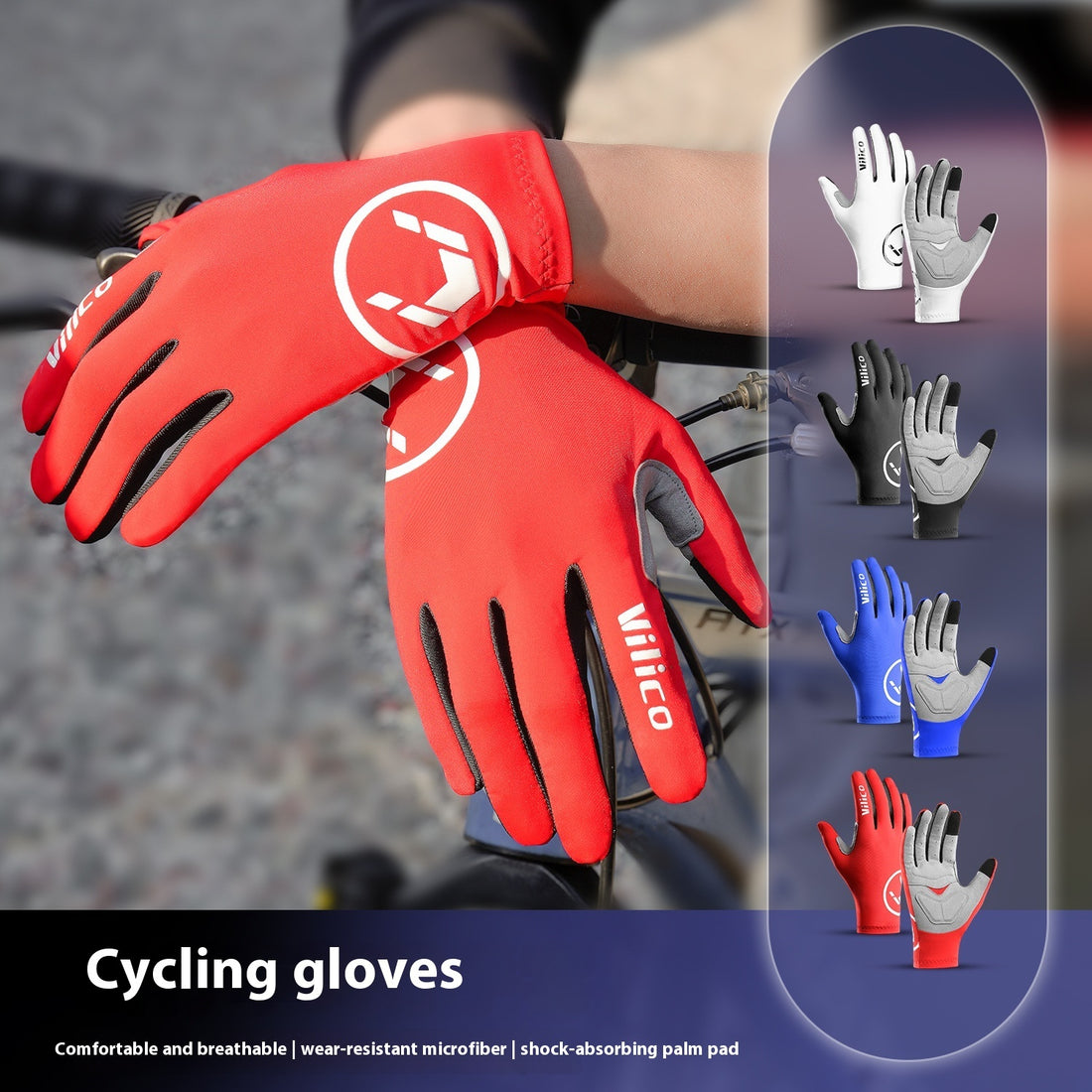 Bike Riding Gloves Thin Shock Absorption