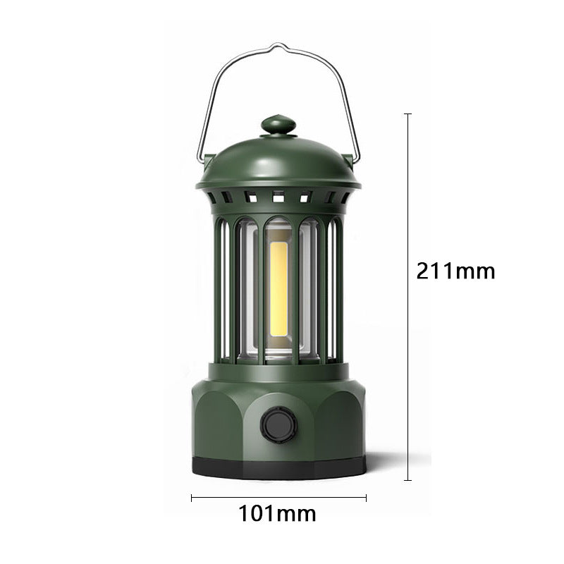 COB Portable Tent Light Retro Barn Lantern