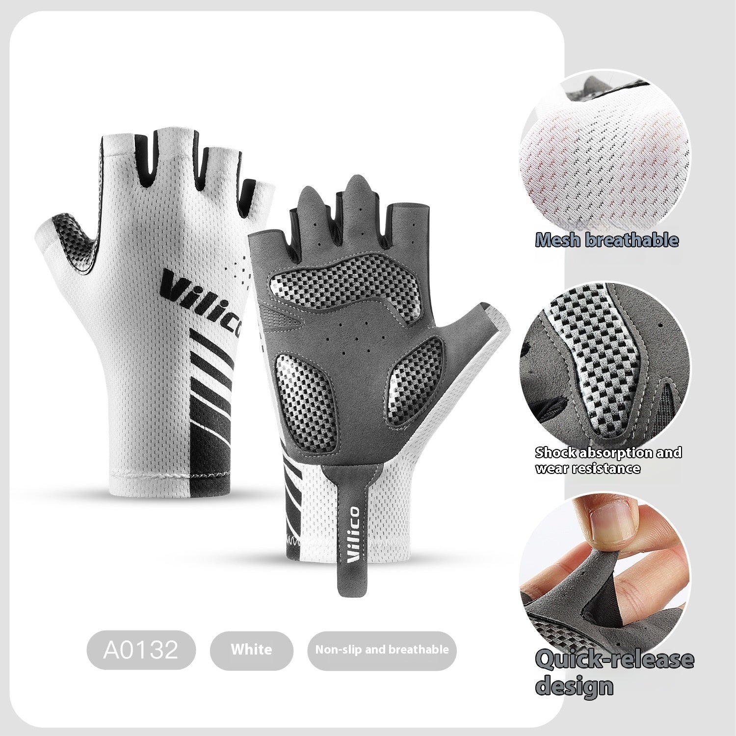 Bike Riding Gloves Thin Shock Absorption